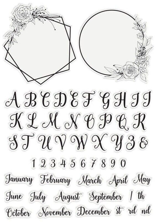 Garden of Love - Acrylic Stamp - Monogram Frames
