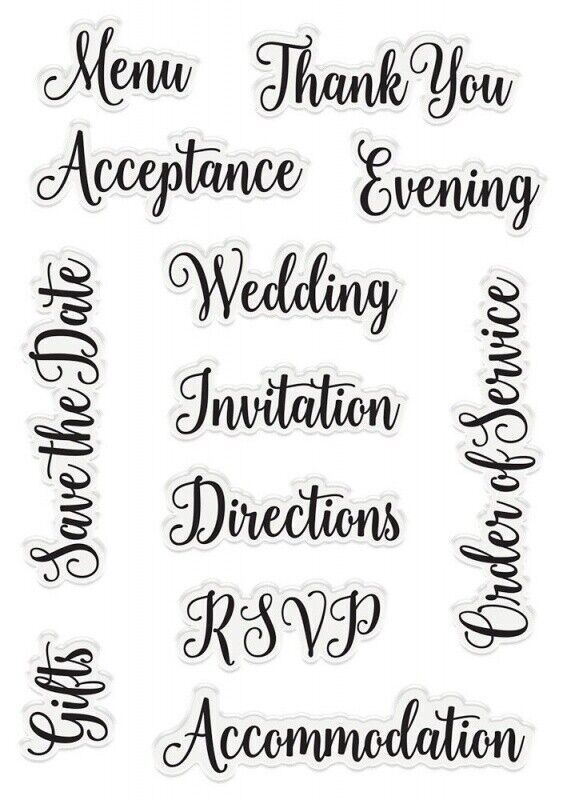 Garden of Love - Acrylic Stamp - Save the Date