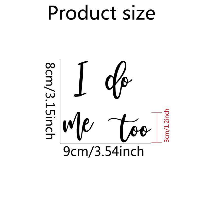 I Do, Me Too Shoe Sticker Set