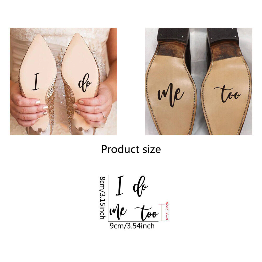 I Do, Me Too Shoe Sticker Set