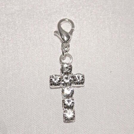 Rhinestone Cross on Clasp Embellishment