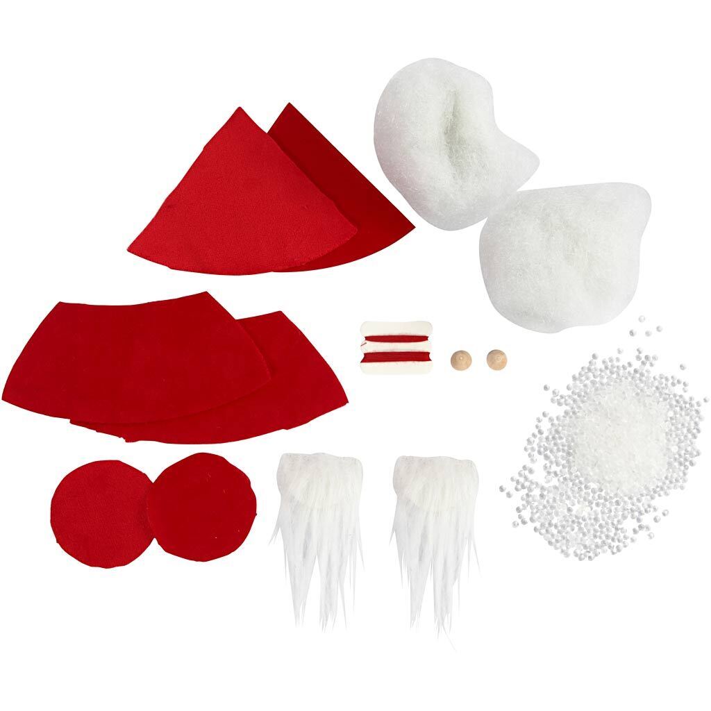 Felt Craft Set for 2 Christmas Santa Gnomes