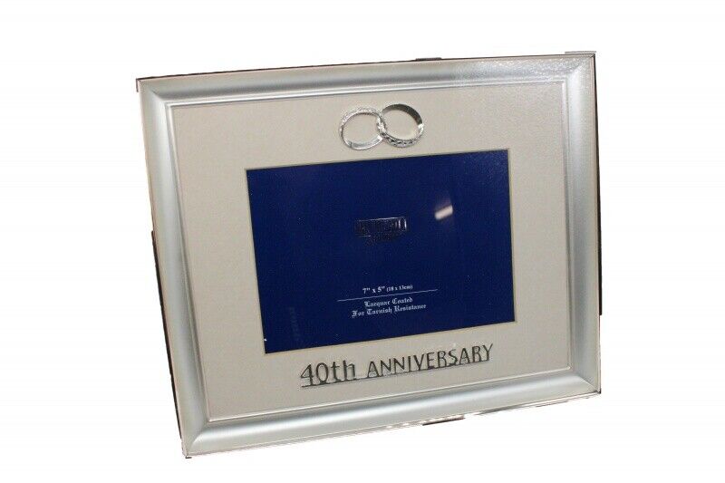 Silver Plated Anniversary Photo Frames ~ 30th / 40th