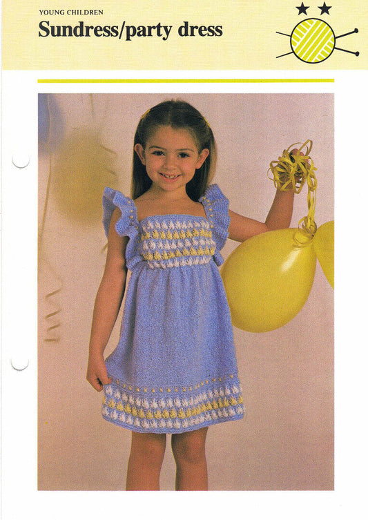 Vintage Hamlyn Knitting Patterns for Young Children - Girls Clothing