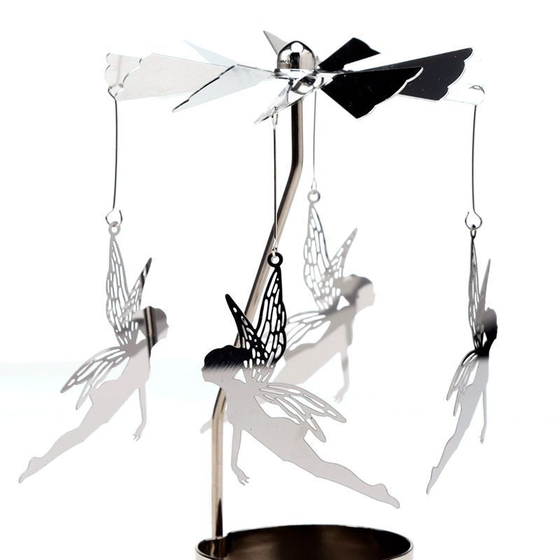 Spinning Tea Light Carousel Candle Holder - Fairy
