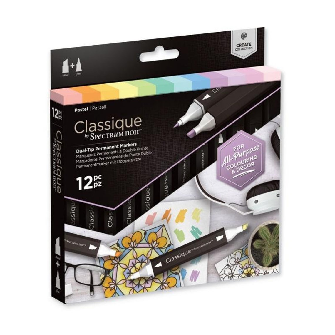 Spectrum Noir Classique Marker Pens (12PC) - Pastel