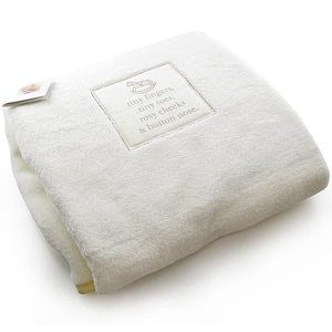 Cream Fleece Baby Blanket