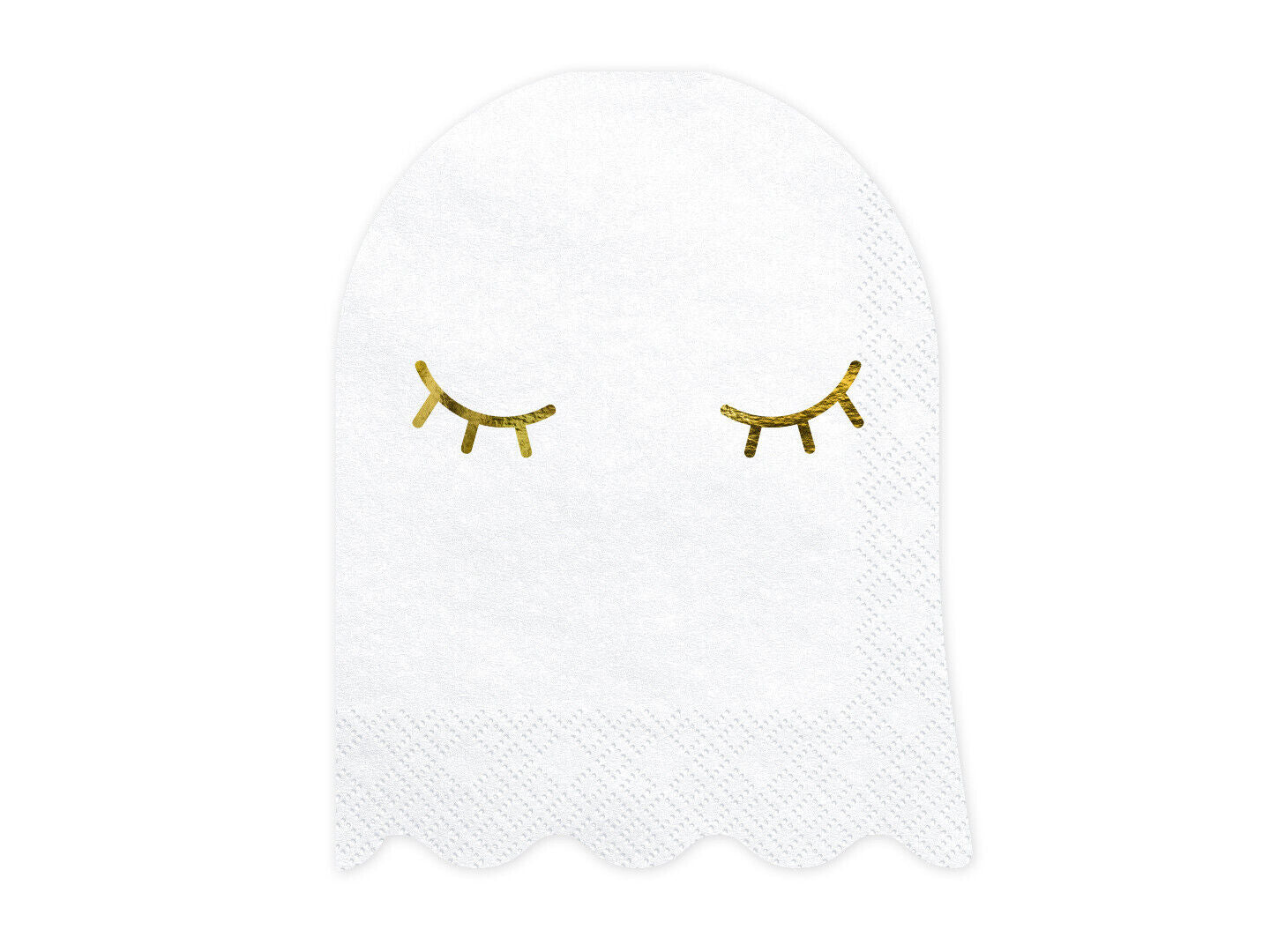 White Paper Ghost Halloween Napkins, Pack of 20
