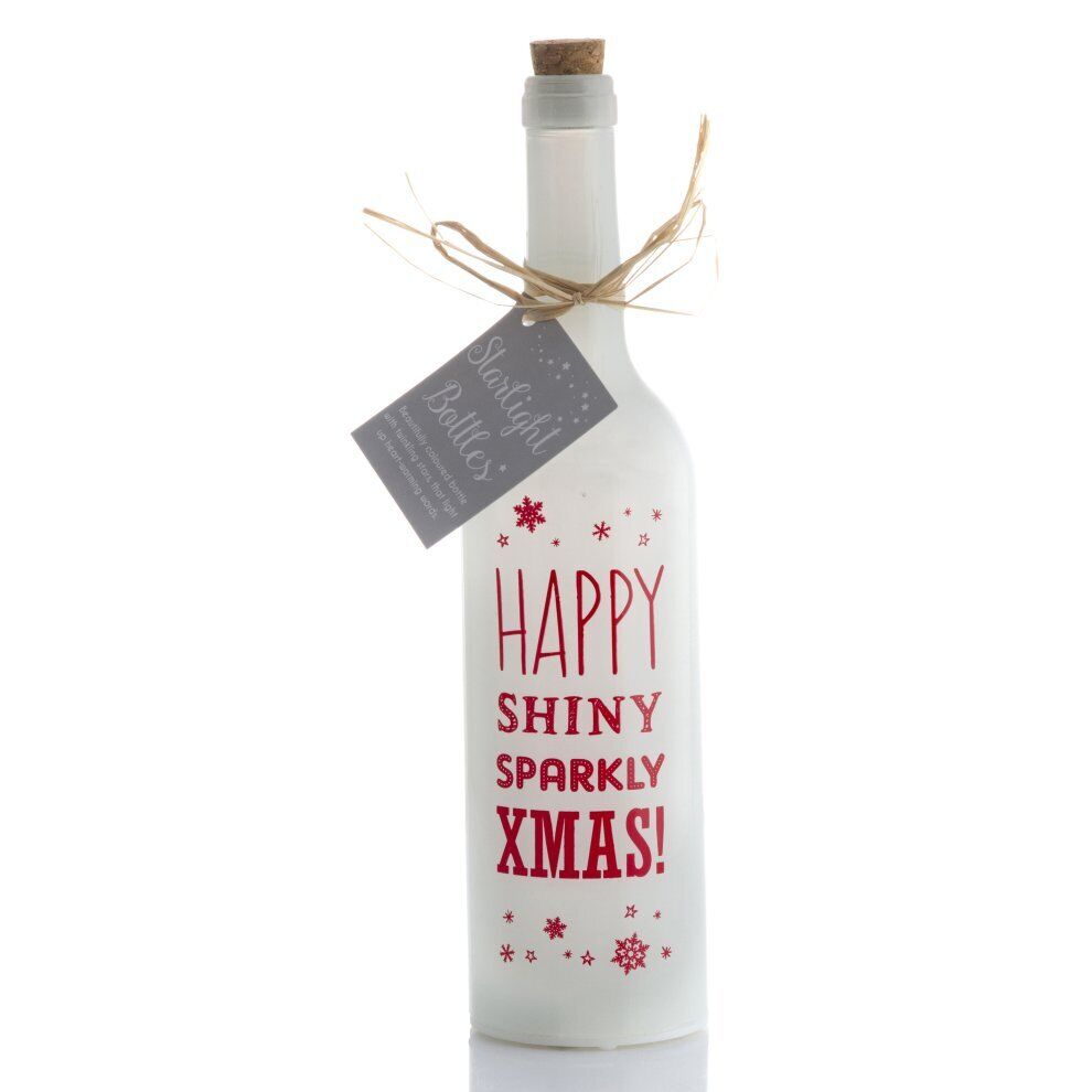 Shiny Sparkly Xmas Christmas Starlight Bottle
