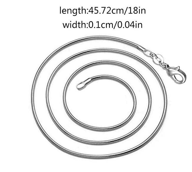 Sterling Silver 925 Snake Chain Necklace
