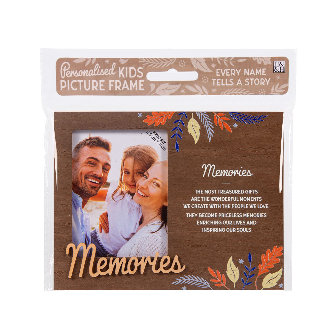 Personalised Photo Frames - Family, Friends, Baby, Memories