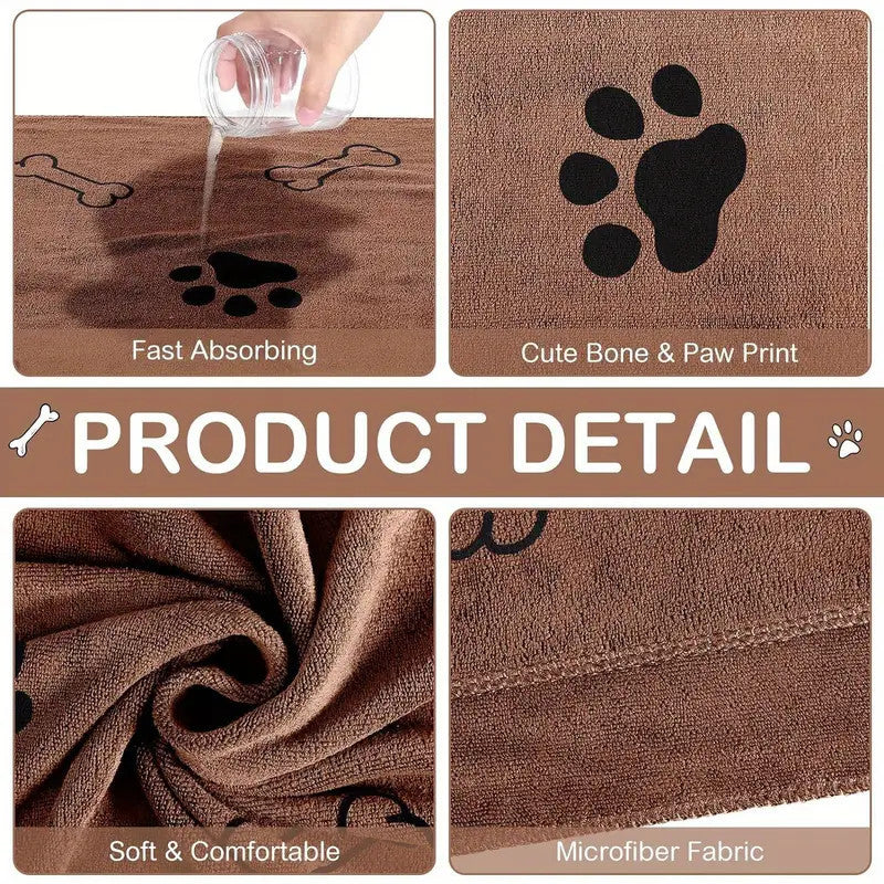 Personalised Microfibre Dog Towel