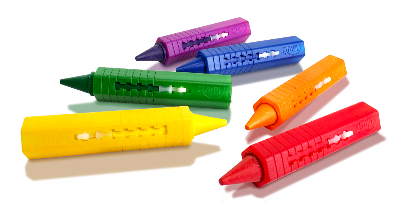 Zimpli Kids 6 Large Baff Crayons