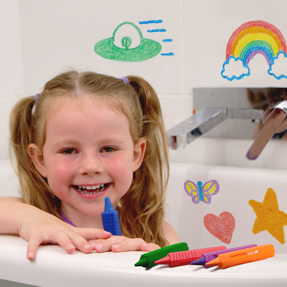 Zimpli Kids 6 Large Baff Crayons