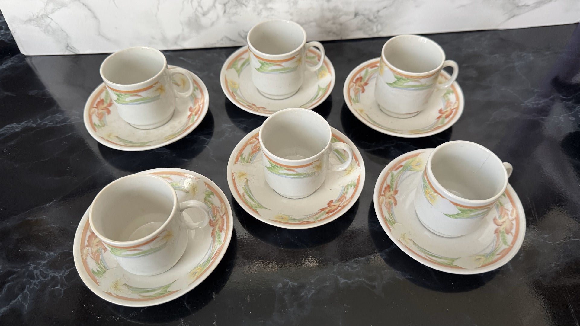 12 Pc Espresso Coffee Set - Service for 6