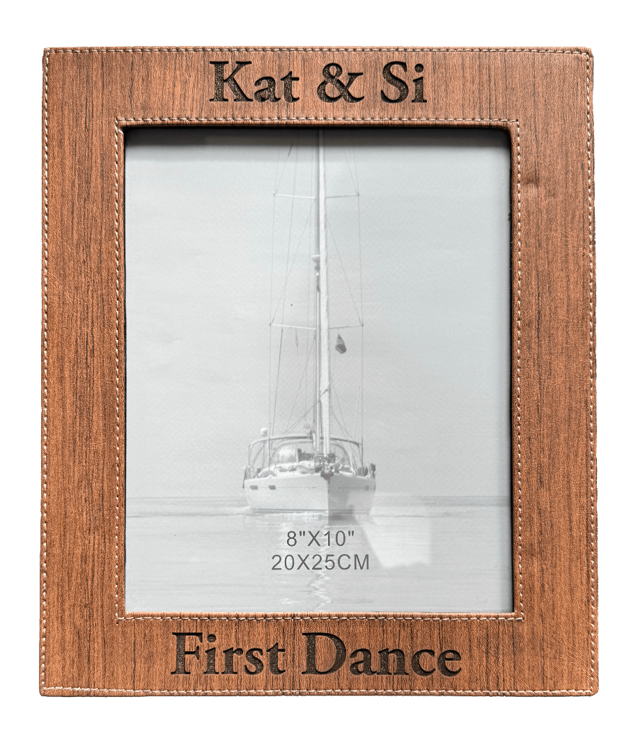 Personalised PU Leather Photo Frames ~ 4x6'', 5x7'', 6x8'', 8x10''