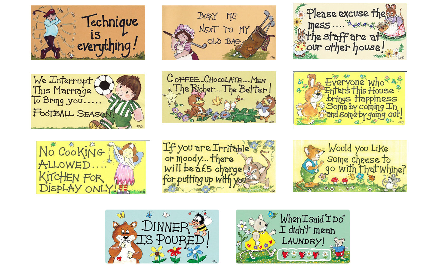 Humorous Smiley Signs ~ Assorted Designs