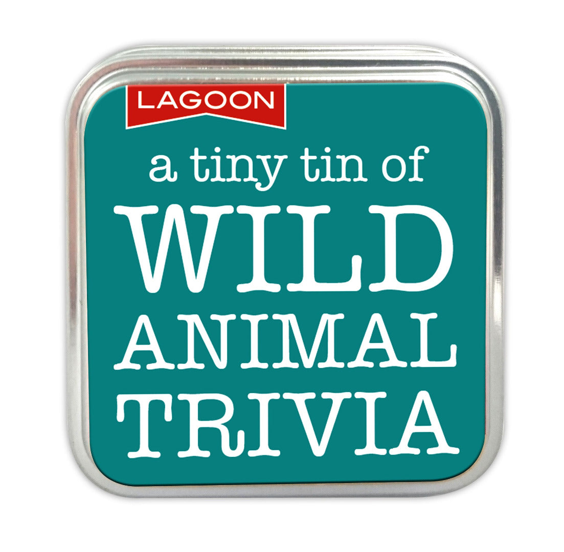 A Tiny Tin of Games - Pocket / Travel / Party Games - Wild Animal Trivia