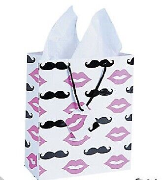 Moustache Gift Bag - Pack of 12