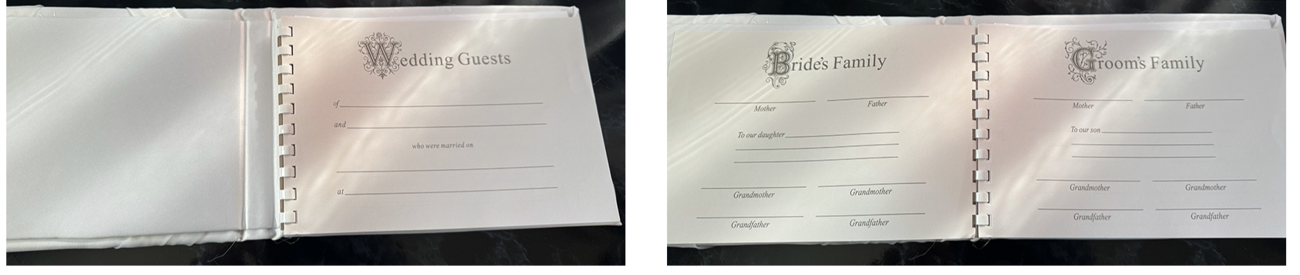 Rhinestone Butterfly Guest Book & Ring Pillow Set - Ivory Satin