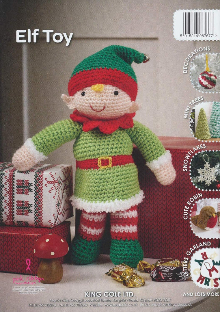 King Cole Christmas Crochet Book 1 - Festive Xmas Decorations Advent Calendar Stocking Patterns by King Cole