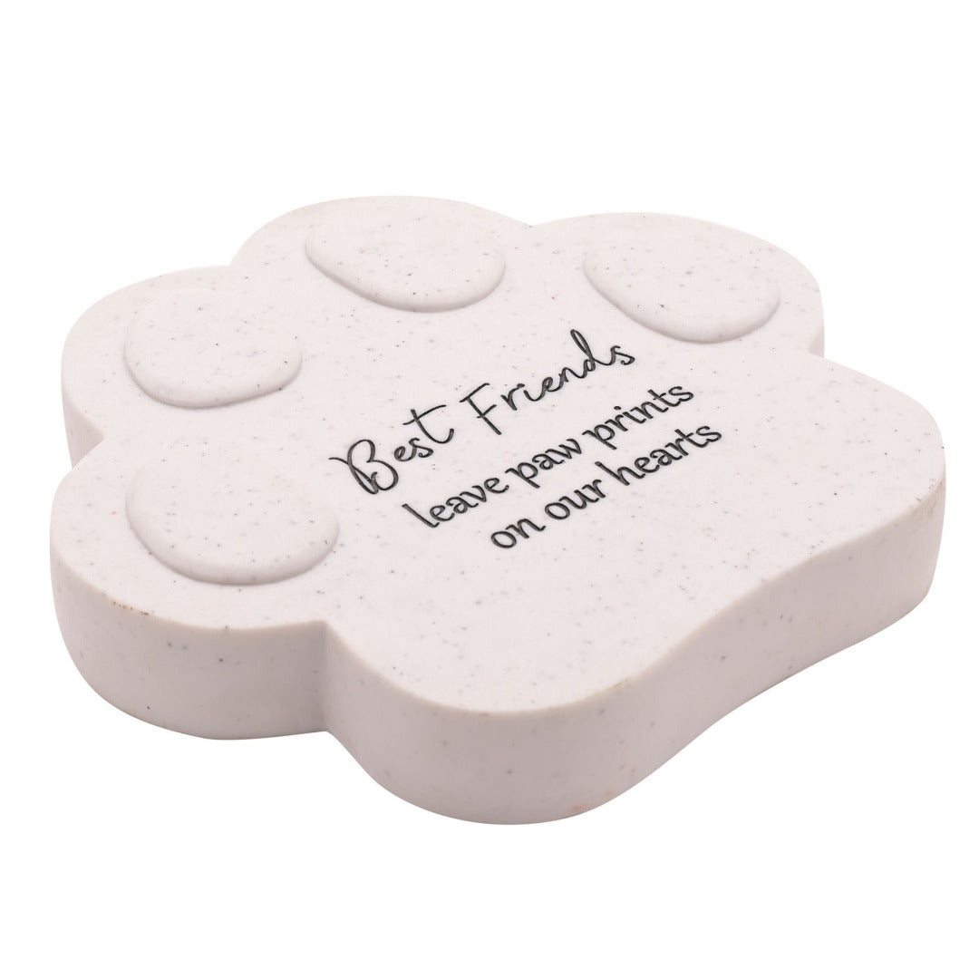 Thoughts Of You Pet Memorial Plaque - Paw Print Best Friends - Cat Dog Pet Remembrance Tribute Ornament Bereavement Large