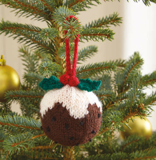 King Cole Christmas Knits Book 4 - Baubles Tea Cosy Cushion Stocking Garland & Shelf Sitters
