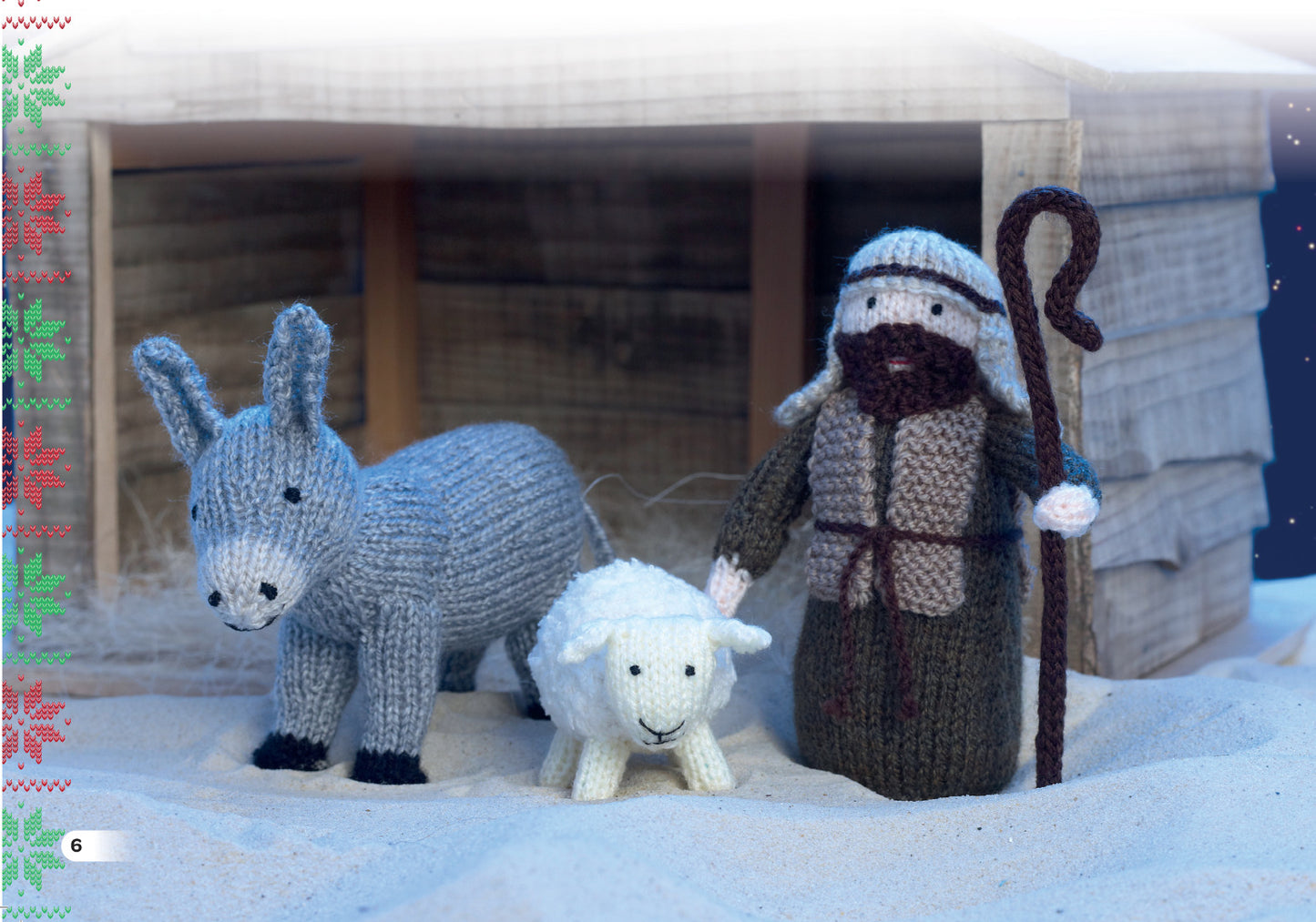 King Cole Christmas Knits Book 3 - Nativity Scene Festive Xmas Decorations Tea Cosy & Garland