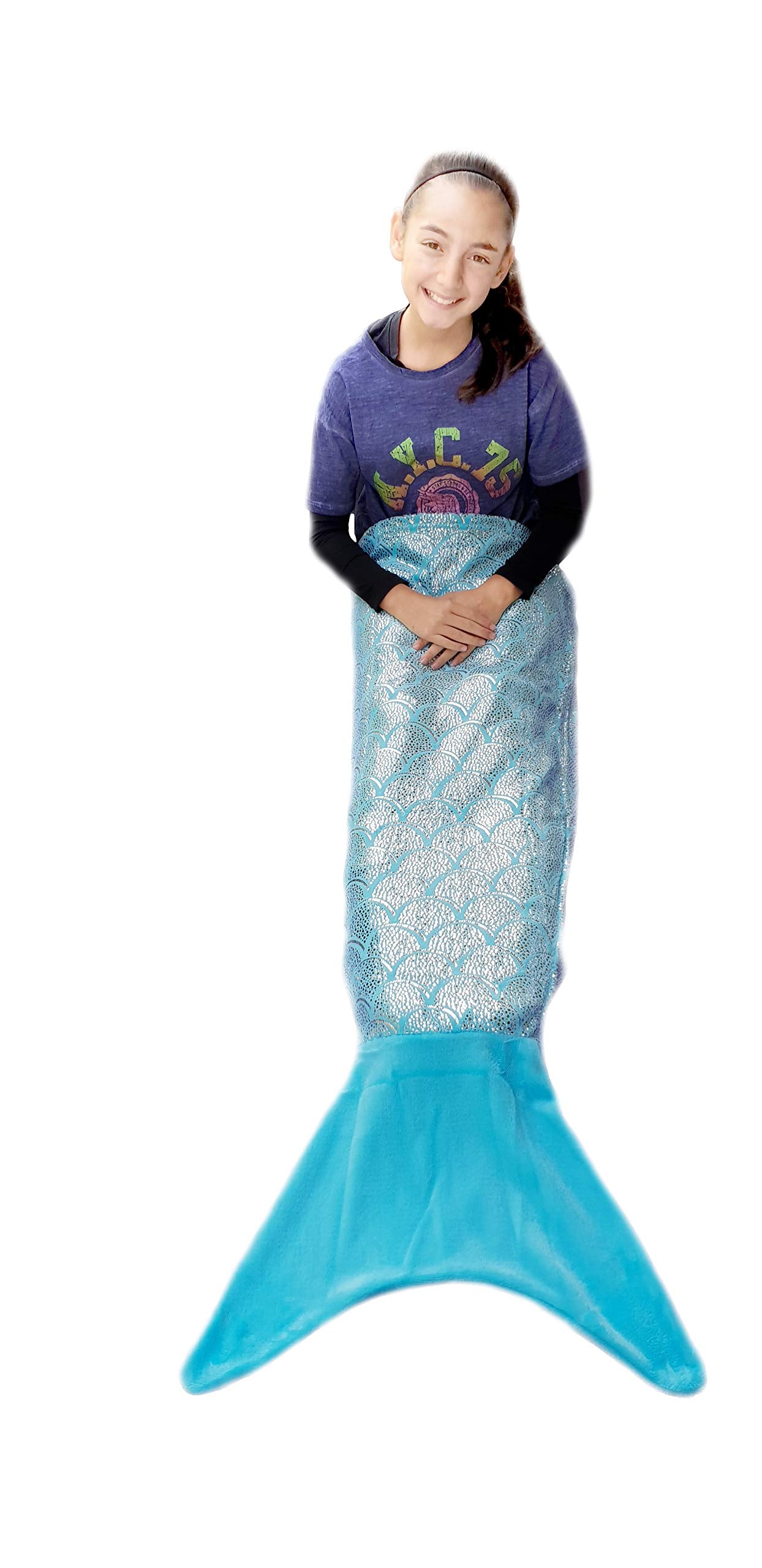 Original Comfy Tail Soft Sparkly Mermaid Tail - Assorted Sizes & Colours