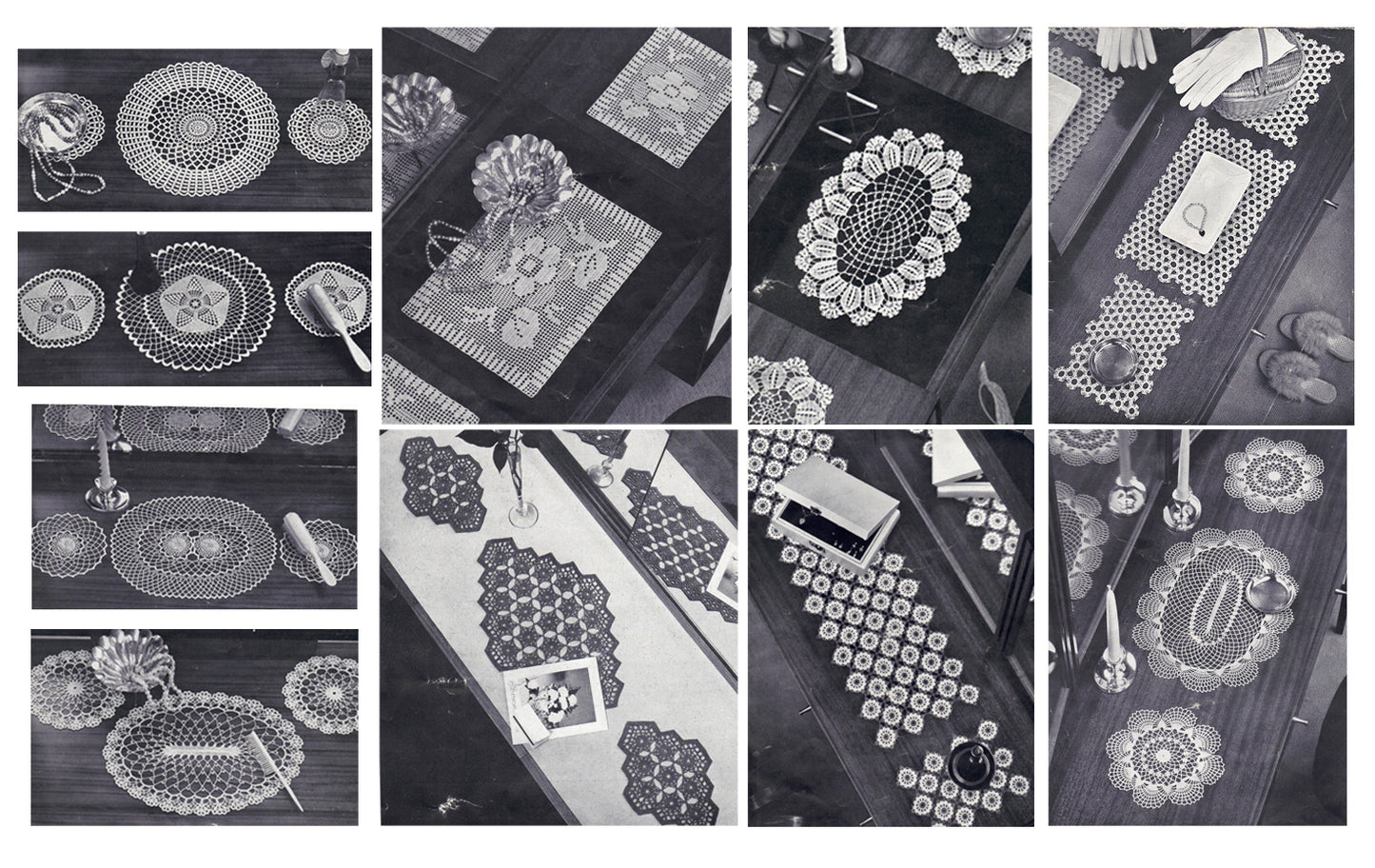 Vintage Coats Crochet Pattern Book 734 - Dressing Table Sets