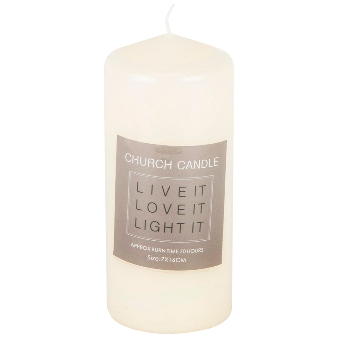 Church Pillar Candles - Choice of Sizes