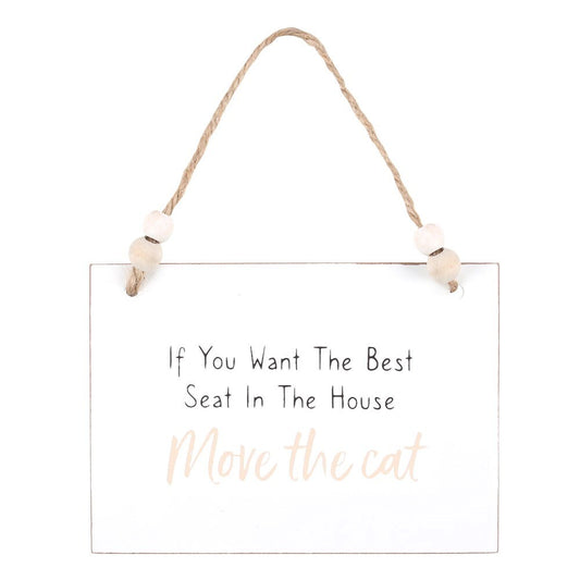 Move The Cat Hanging Sign