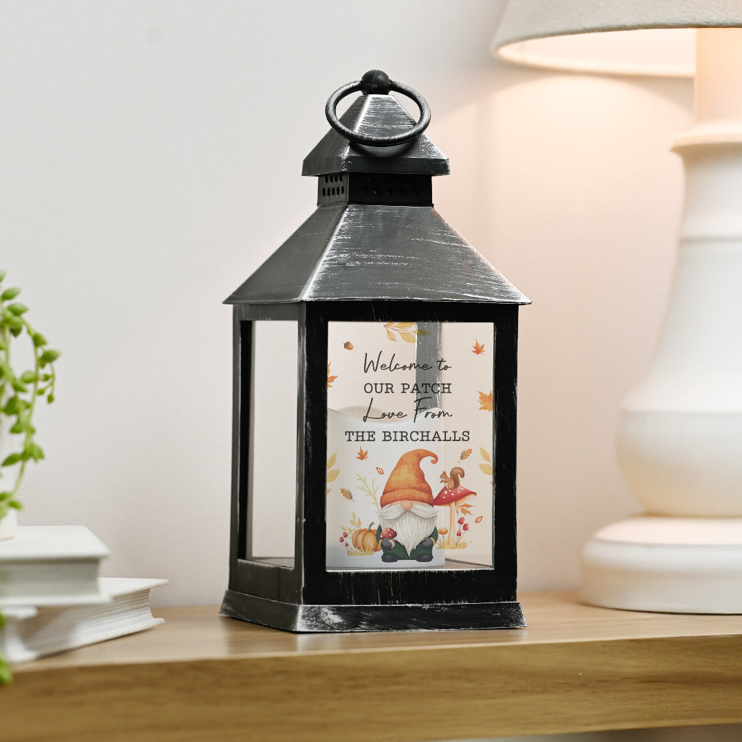 Personalised Autumn Gonk LED Lantern