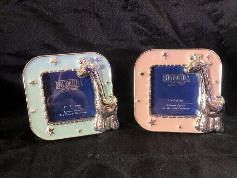 Silver Plated Giraffe Photo Frame