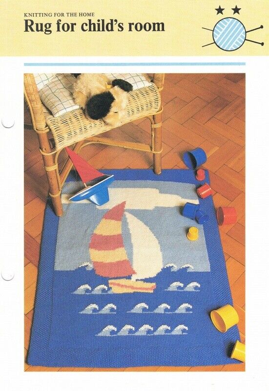 Vintage Hamlyn Knitting Pattern: Rug for Child's Room
