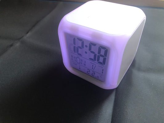 Personalised Colour Changing LCD Digital Alarm Clock