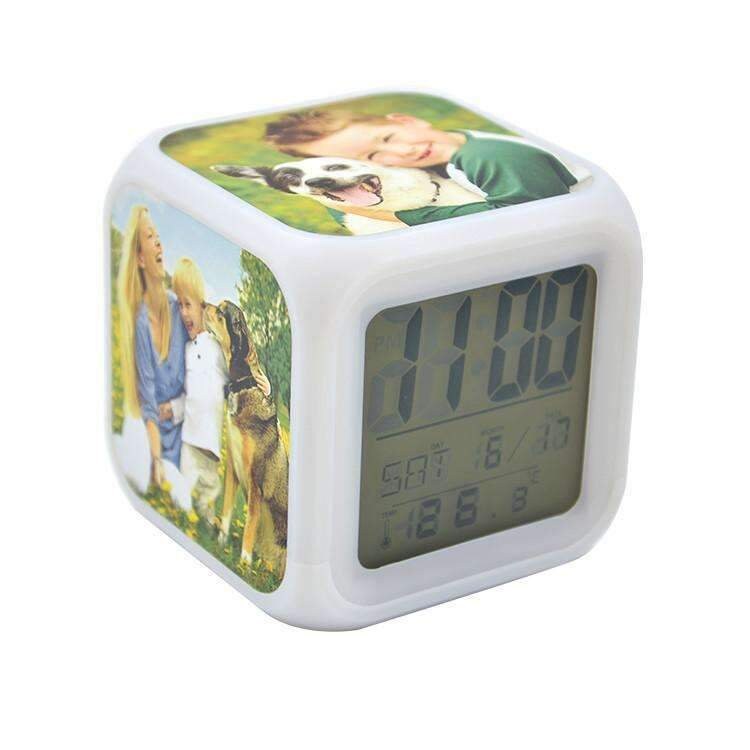 Personalised Colour Changing LCD Digital Alarm Clock