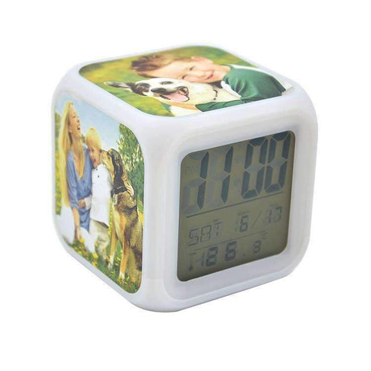 Personalised Colour Changing LCD Digital Alarm Clock