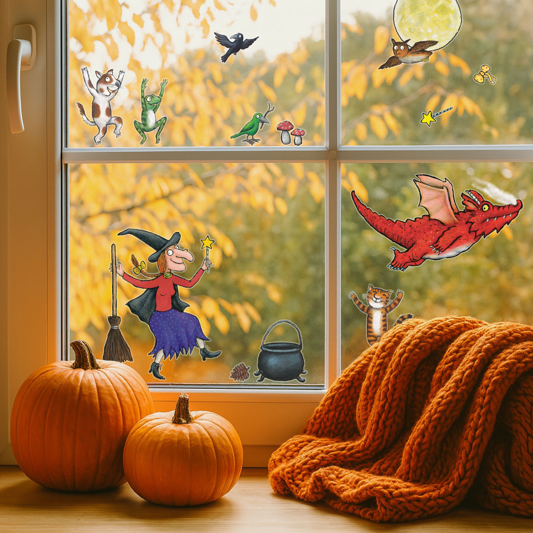 Room on the Broom Halloween Window Sticker Set