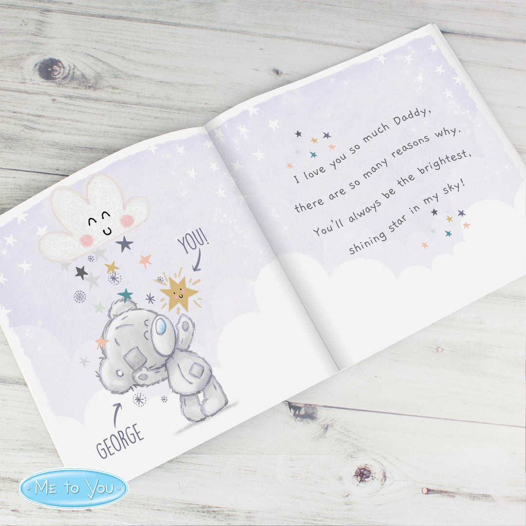 Personalised Tiny Tatty Teddy 'Daddy You're A Star' Poem Book