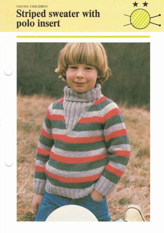 Vintage Hamlyn Knitting Patterns for Young Children - Sweaters & Jumpers