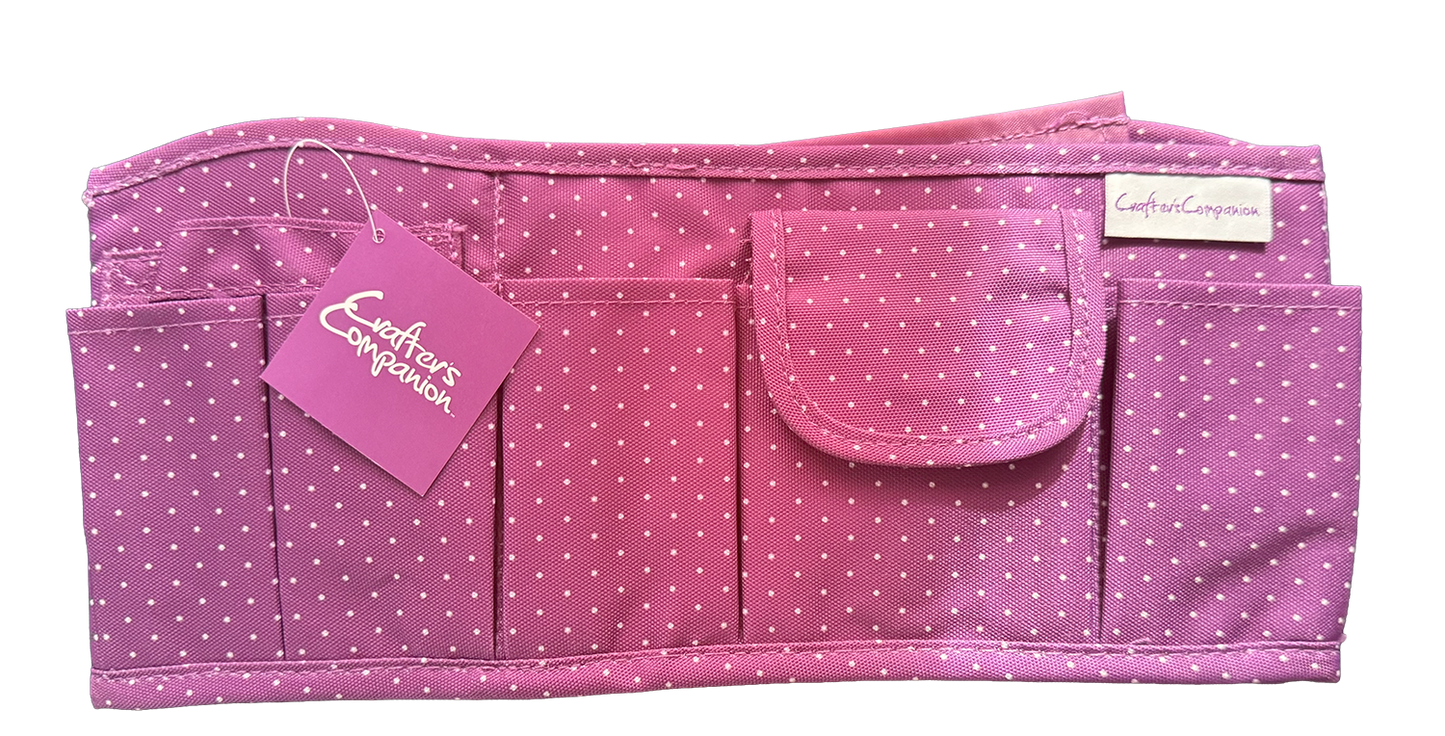 Crafters Companion Purple Polka Dot Desk Storage