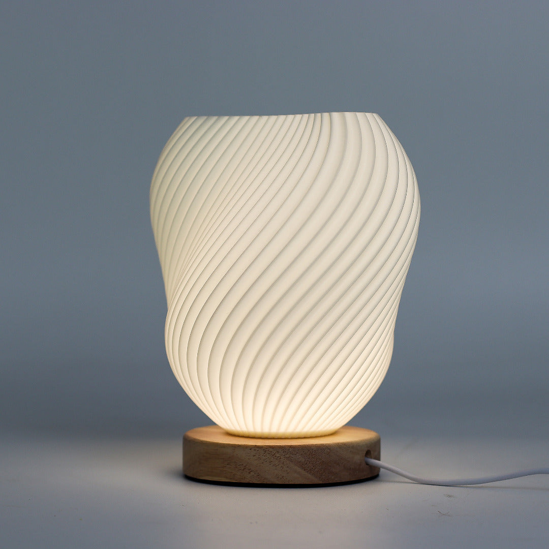 Shell Twisted New Wave Lamp - USB - 3 settings