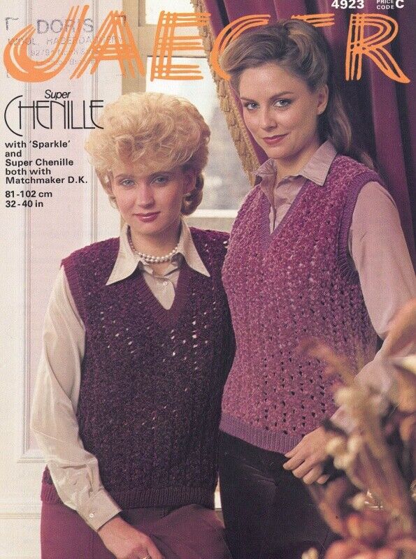 Vintage Jaeger Knitting Pattern No. 4923 - Luxury Look Sweater