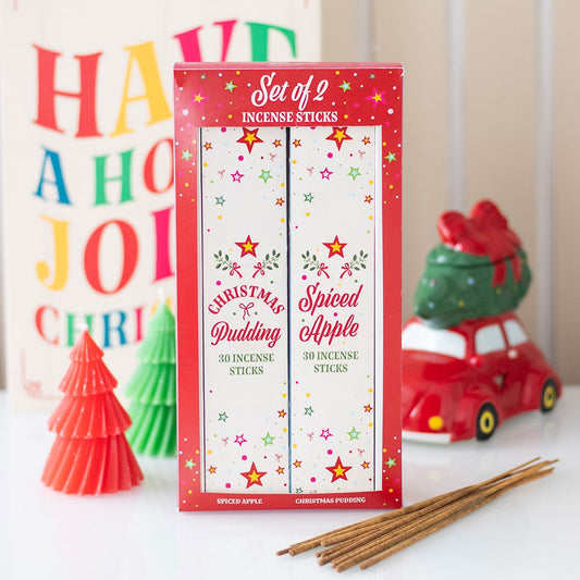 Nostalgic Christmas Incense Stick Packs - Spiced Apple & Christmas Pudding Fragrances