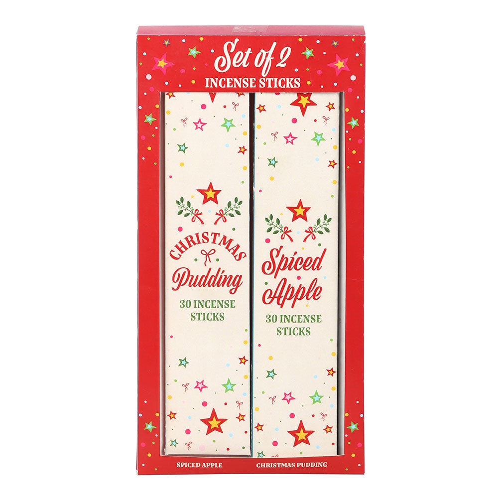 Nostalgic Christmas Incense Stick Packs - Spiced Apple & Christmas Pudding Fragrances