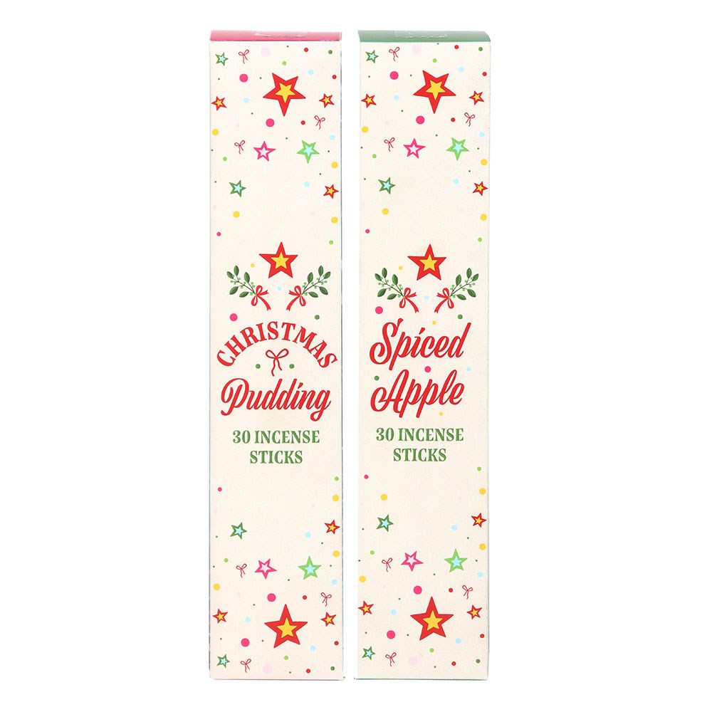 Nostalgic Christmas Incense Stick Packs - Spiced Apple & Christmas Pudding Fragrances