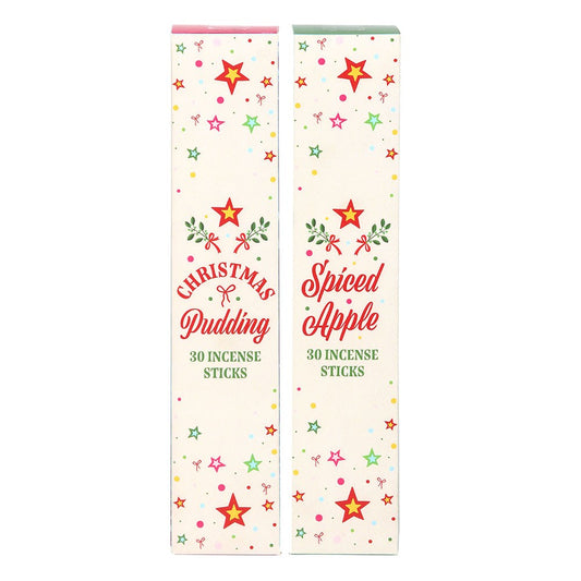 Nostalgic Christmas Incense Stick Packs - Spiced Apple & Christmas Pudding Fragrances