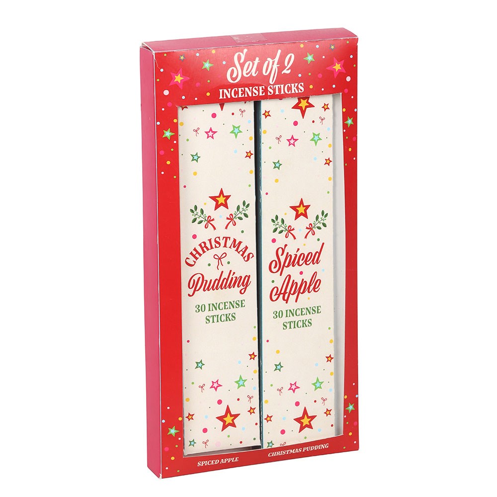 Nostalgic Christmas Incense Stick Packs - Spiced Apple & Christmas Pudding Fragrances