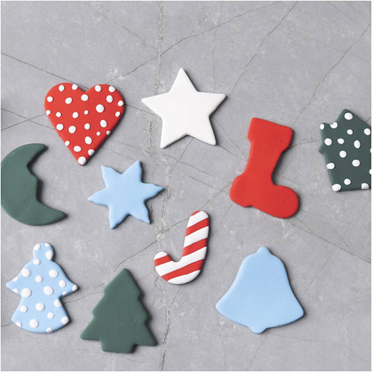 Christmas Shapes Cookie Cutters - Pack of 10